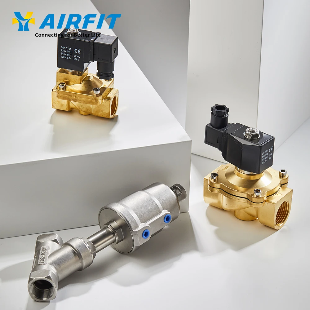 Пневматические детали AIRFIT US 2/2, высокотемпературный нормально закрытый электромагнитный клапан