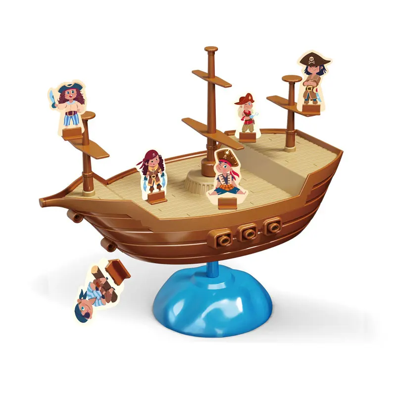 Kids learning educational toys balance game pirate ship board game ships for 3+ kids