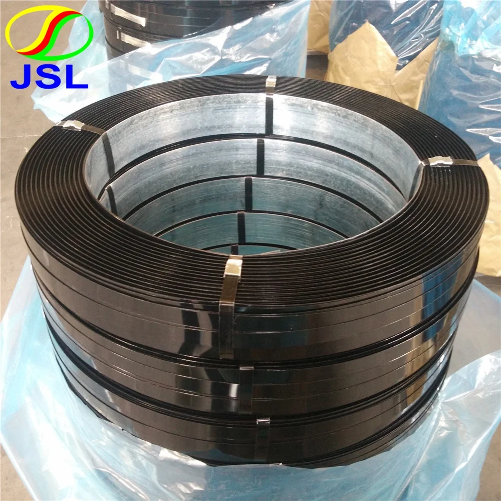 
Hot Sale China Supplier 19mm Black Color Standard Grade Steel Strapping Tape 