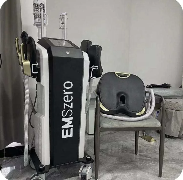 2023 Duozi factory 14 tesla 7000w ems RF body emszero 360 rotating roller massager Rfnova body slimming rubber rolling machine