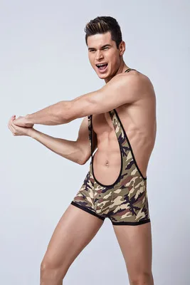  Amazon Explosive Hot Style Mens Sexy Underwear Trendy Camouflage