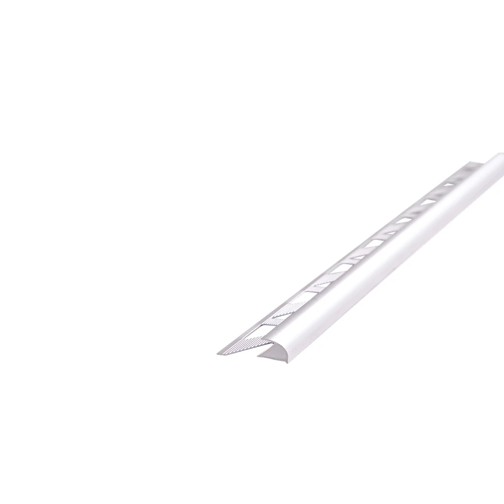 Metal Trim Baseboards Decoration material wholesale Aluminum Tile Edge Extruded Aluminum Profile Tile Edge