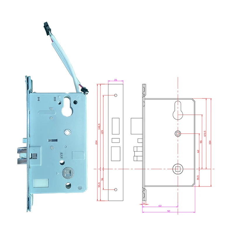 Stainless Steel H1102T Hotel Smart Lock With Api Wifi Digital Door Lock Smart Lock Hotel