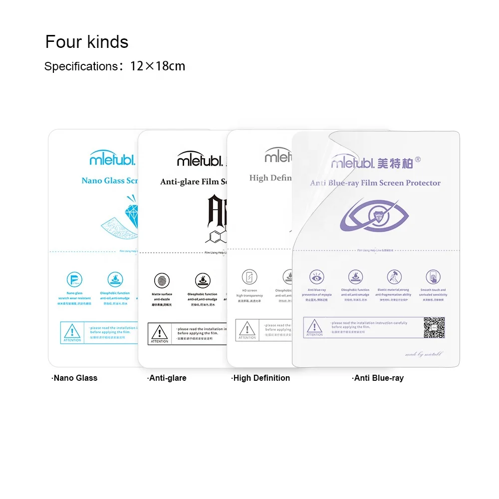 Top Quality High Clear Transparent matte Silicone Screen Protector Hydrogel TPU Film Sheet