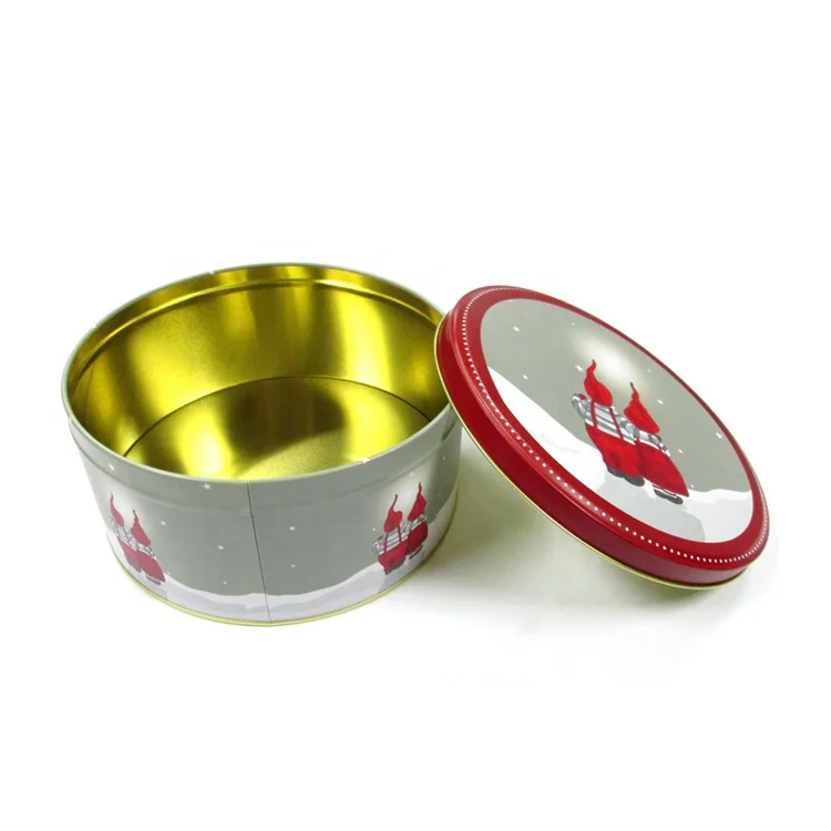 Специальная большая жестяная коробка Panettone для пищевых продуктов каждая в полиэтиленовом пакете соответствующее количество экспортную картонную коробку. Жестяное