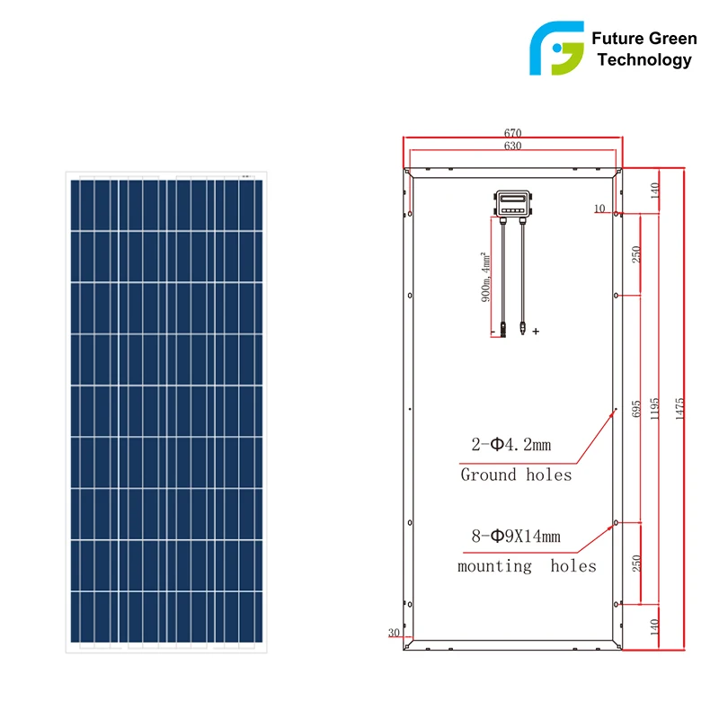Good Price Customized Poly Solar PV Modules Solar Panel 150W 160 W 160wp Solar Panel for Shed House