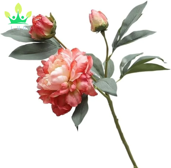 Artificial Multi-Layer Peony Flower with Stems Real Look Peonies for Wedding Centerpieces Bridal Baby Shower Party Decorations