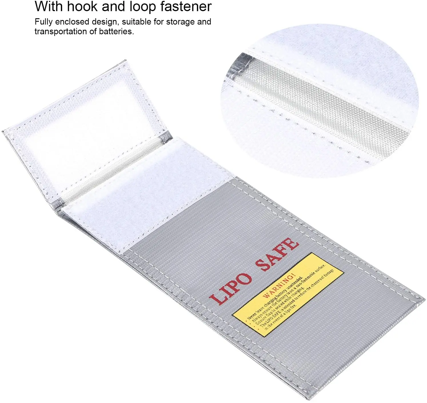 Lithium Battery Safety Bag  RC Battery Fireproof Explosion-proof Bag 10*20 CM Rechargeable Lipo Battery Safe Bag