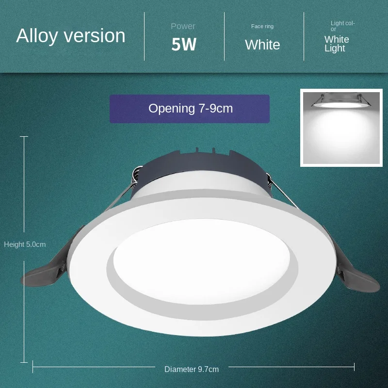 IP44 3CCT 5W 12W 18W Round Square Slim Recessed Surface Mounted Ceiling LED Down Light Downlight