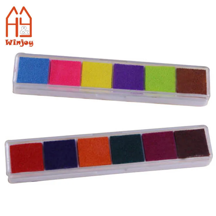 Colorful Home Seal Stamp Ink Pad Kids Scrapbooking Craft Inkpad for Decorating  Long Lasting Fingerprint Ink Pad