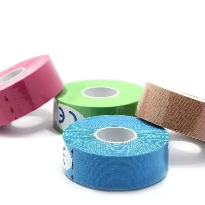 Factory Price Cotton Kinesiology Tape for Knee and Ankle Hypoallergenic Athletic Tape for Injury Support and Swelling Reduction