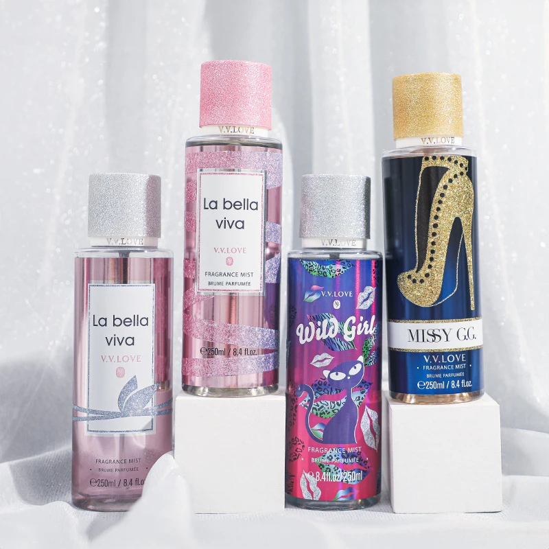 High quality Bath works vanilla body mist floral body spray perfume 250ML for woman