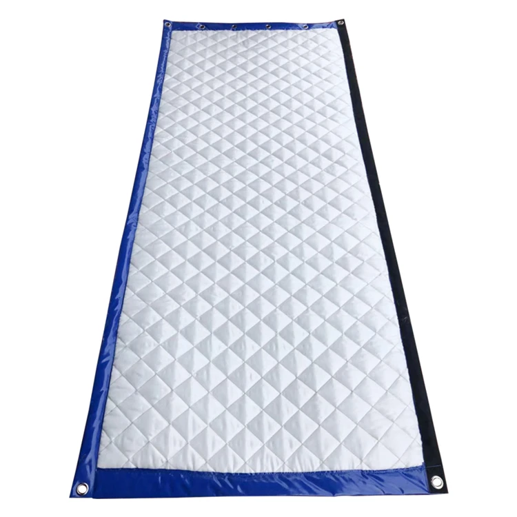 Sheet quilted panel acoustic isolation curtain