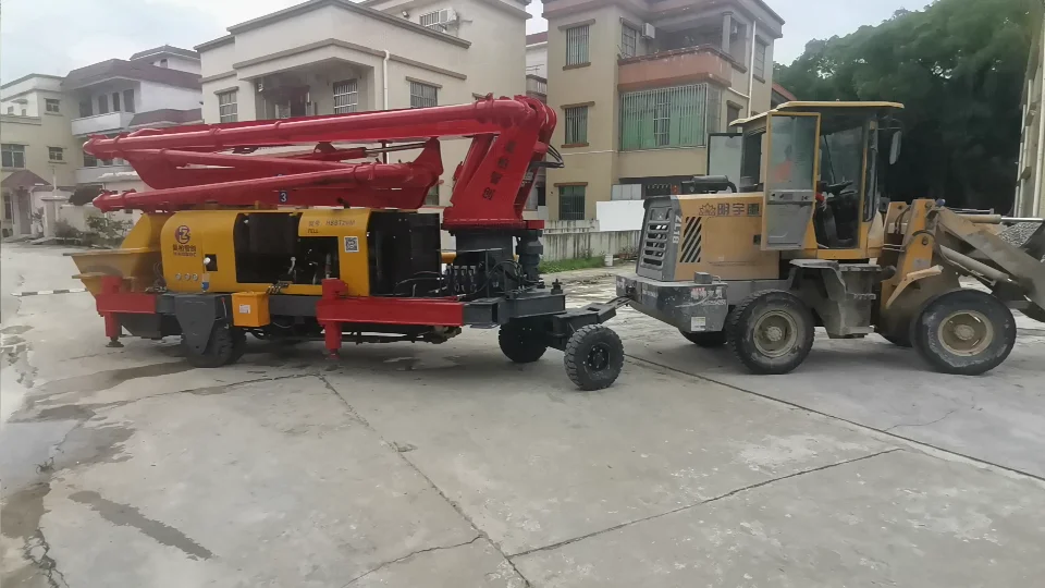 Factory price hot products Changsha of China  concrete trailer boom pump cement boom pump
