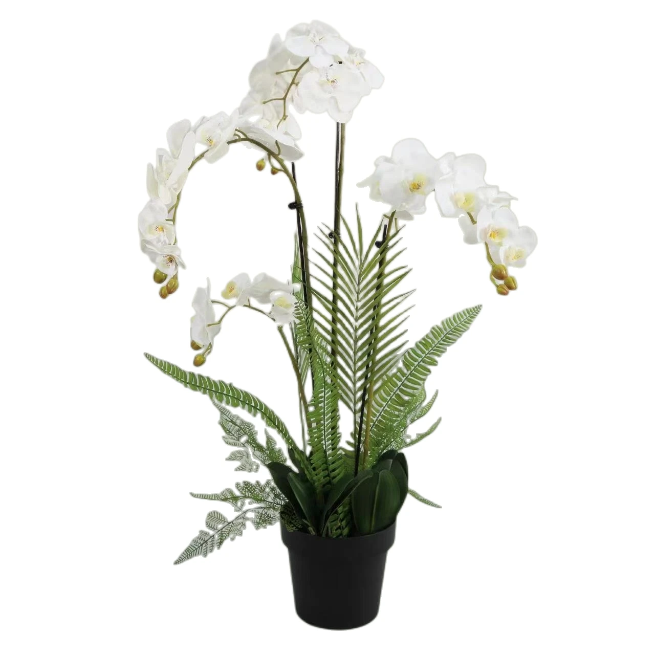 Factory Wholesale Real Touch High Quality Potted Beautiful Butterfly Orchid Artificial Flower For Home Garden Hotel Shop Decor