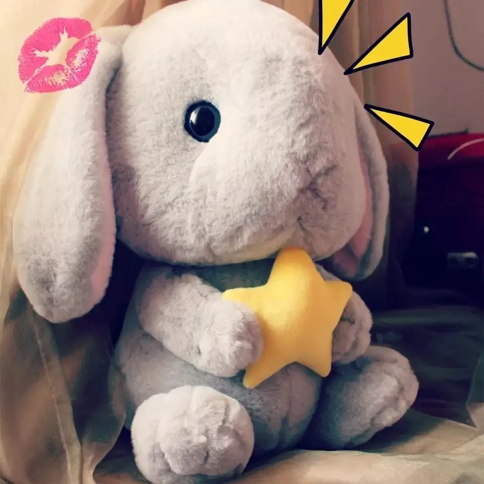 rabbit stuffed animals Plush Soft Bunny Toys Kids Pillow Doll Gifts for valentine Xmas 22 cm
