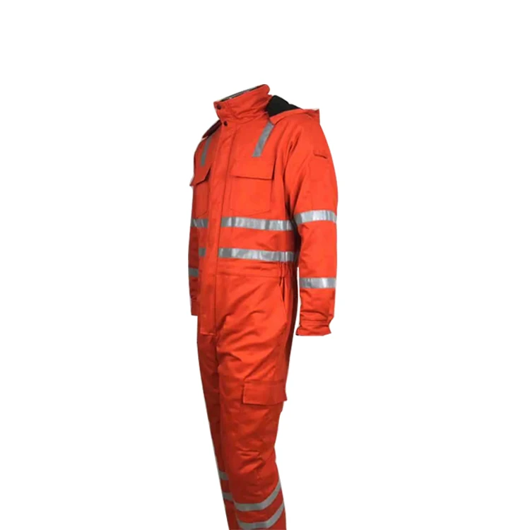 Men Outdoor Refinery Mining Winter Wear-resistant Cold Resistance Thicken Safety Hi Vis Work Clothes
