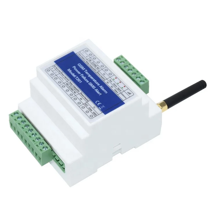 T201GSM Remote Relay Switch Access Controller GSM Temperature Alarm 2G/3G/4G Power Status Monitoring Power Failure SMS  Alarm