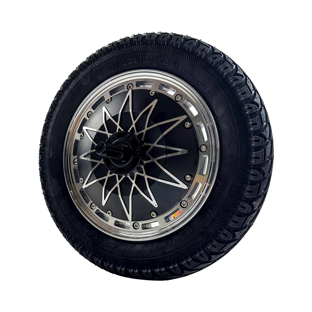 12Inch Wheel Hub Motor 72V 5000W 100-120Kg/H Bldc Hub Motor Wheel Price  Kit With Battery Price