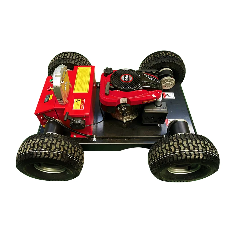 Overgrown Land Grass Control Ai Robot Top Quality Automatic Remote Control Lawn Mower Gasoline Crawler