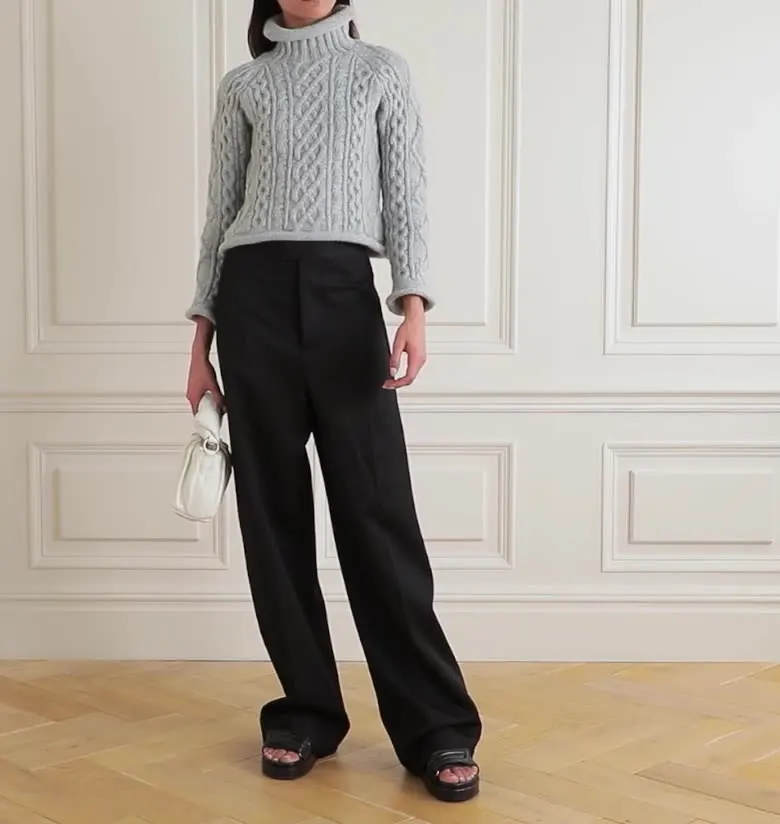 TENGYU High Quality Casual Turtleneck Pullover Custom Knitted Top Long Sleeve Sweater