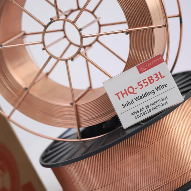 High temperature corrosion resistance gas shielded solid welding wire ER80S-B3L