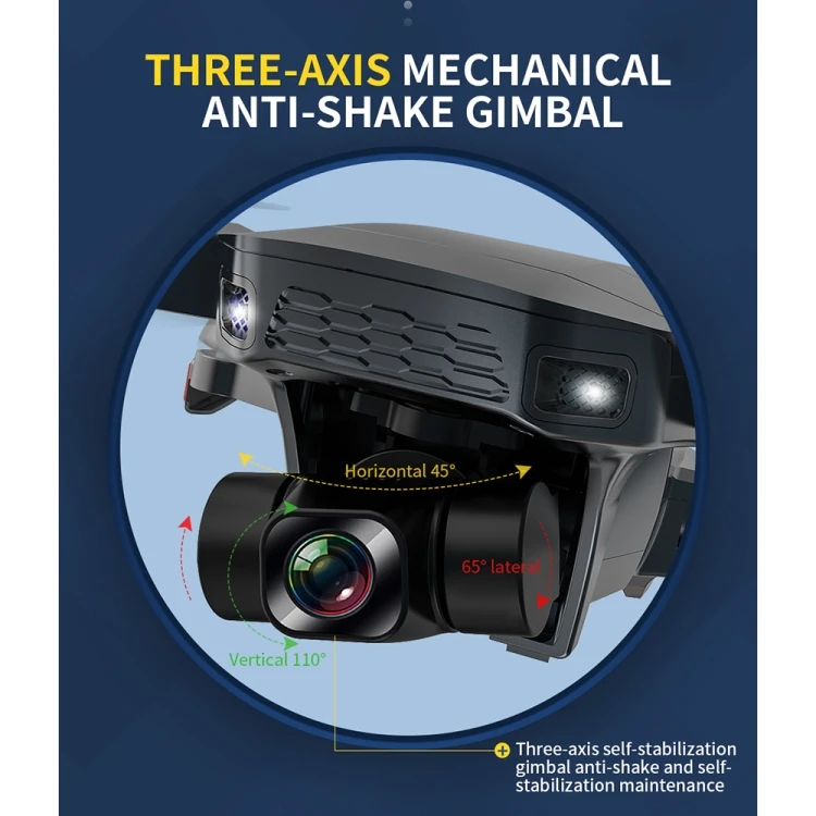 Best Sell Drone SG907 MAX GPS 3-axis Gimbal Stabilizer Mini Wifi Drone 4K Dual Camera Folding Image follow RC Drone