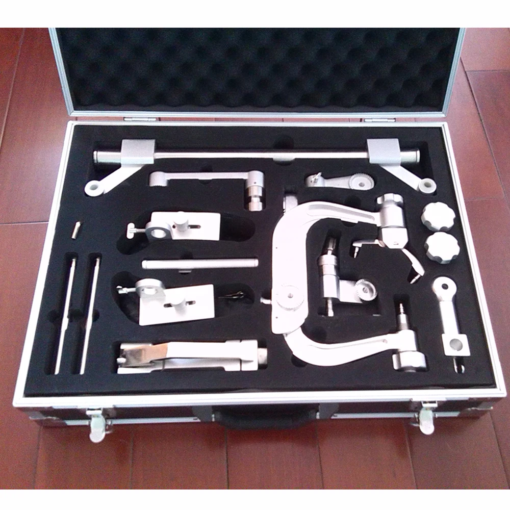 Hot New Type Aluminium 3-point Head Frame brain Mayfield Pattern Pin Skull Clamp