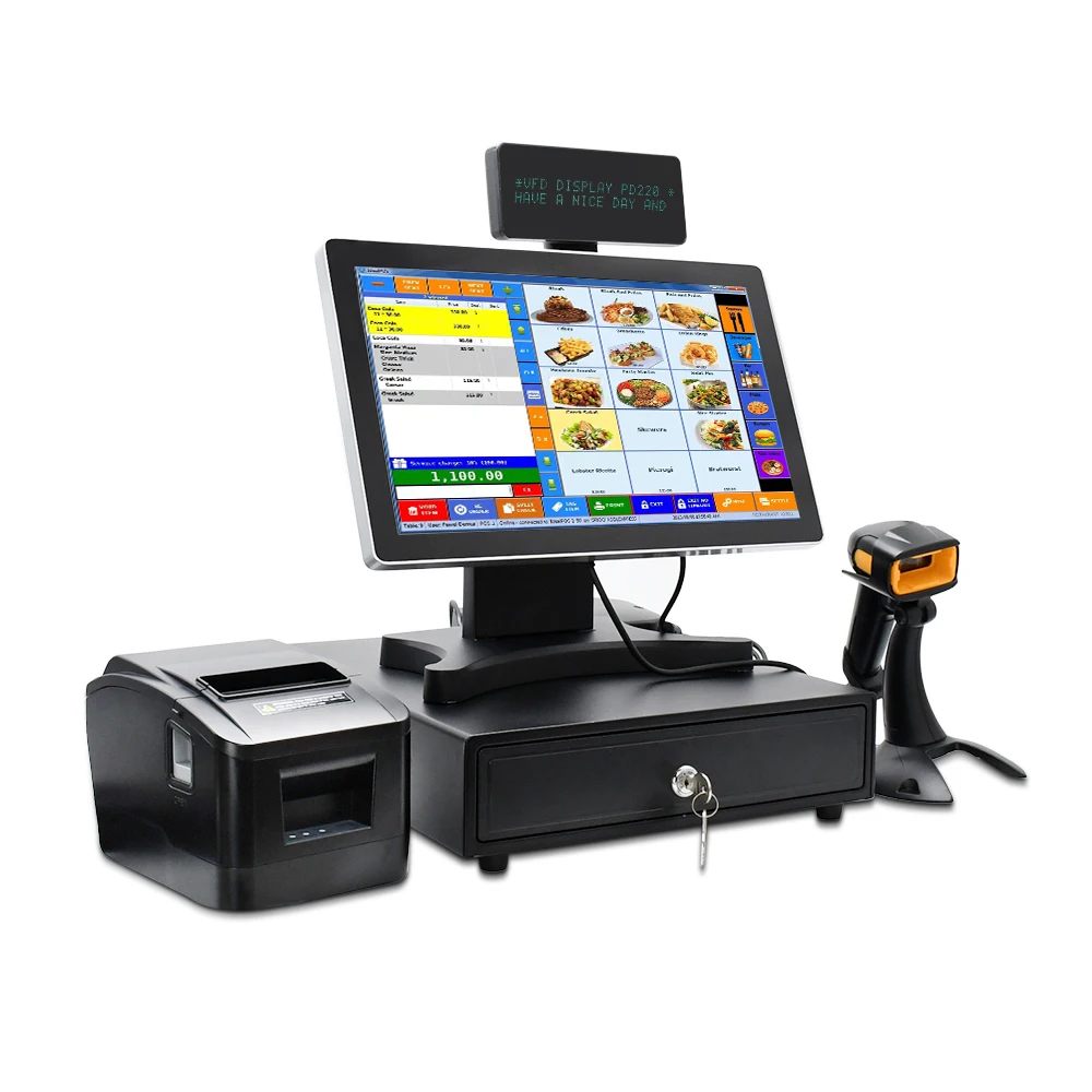 15 Inch Touch Screen Pos System All in one Point of sale system Touchscreen Cash Register