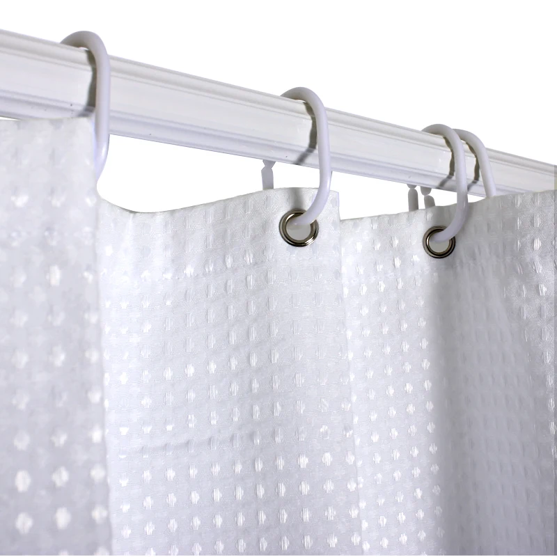120GSM waffle Shower Curtain 72x72inch Polyester digital printing shower bath curtains in the bathroom