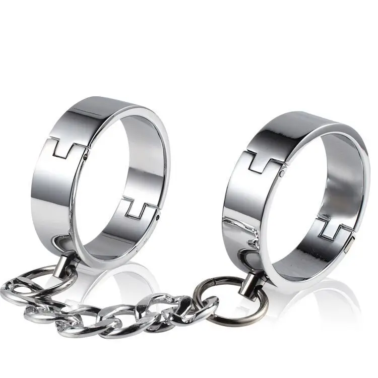 SM Metal Bondage novelty handcuffs Restraint Stainless Steel Handcuff