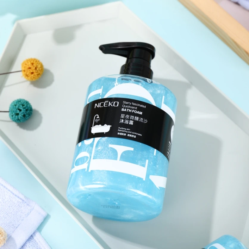 NCEKO Starry Fascinated Quicksand Bath Foam Purifying Refreshing Comfortable Shower Gel Gentle Silky Deep Cleansing Body Wash