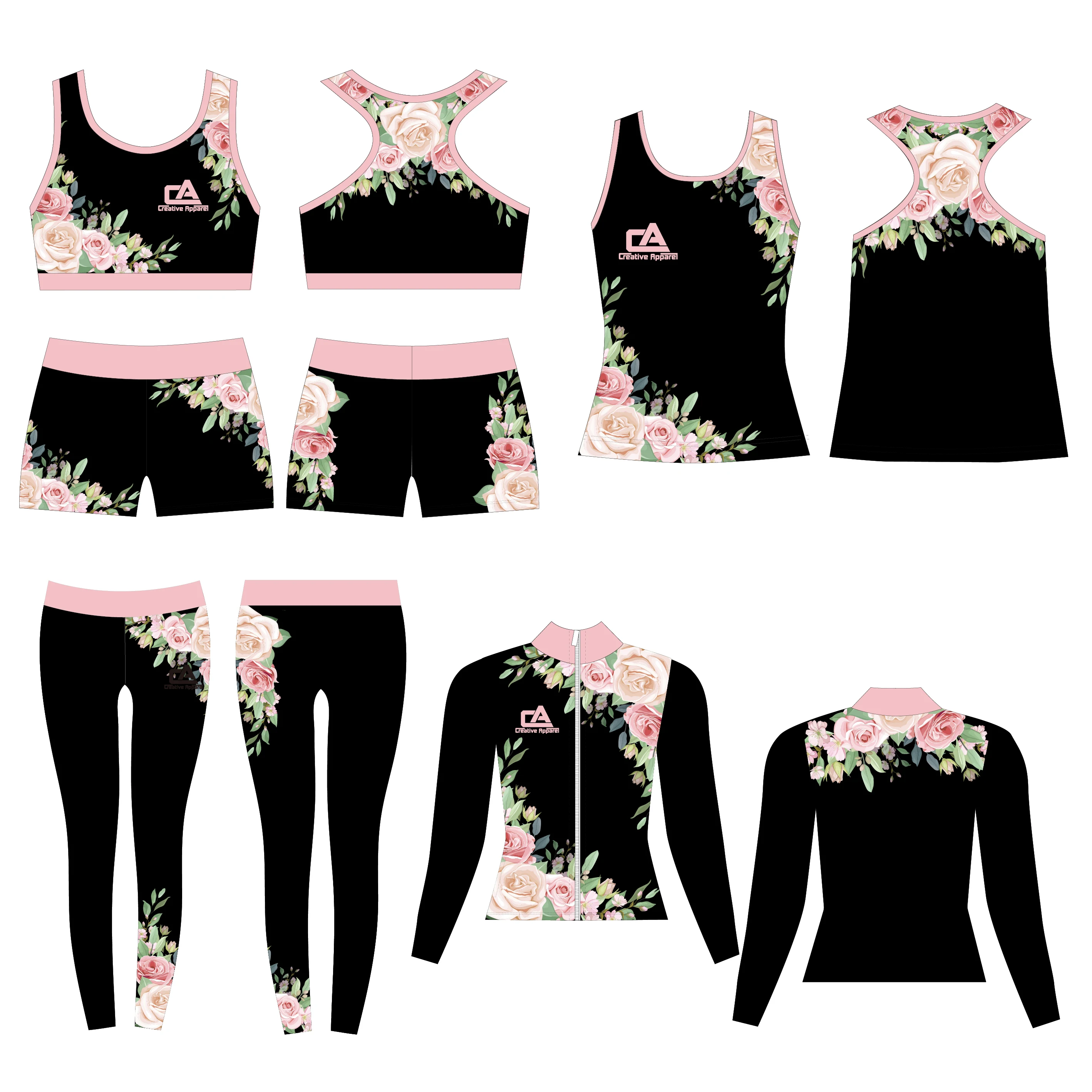 All Star Cheerleader Cheer Uniforms Costume For Training