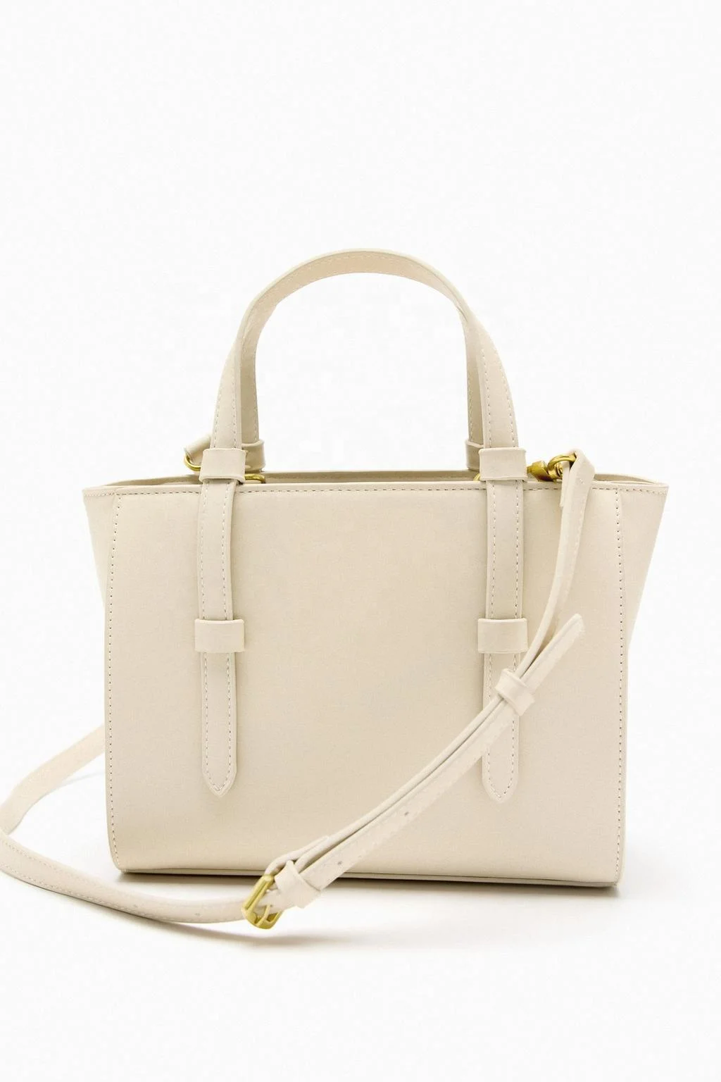 OEM ODM Custom LOGO handbags 2024 new woman casual white handbag tote pu leather ladies shoulder bags with drawstring bag