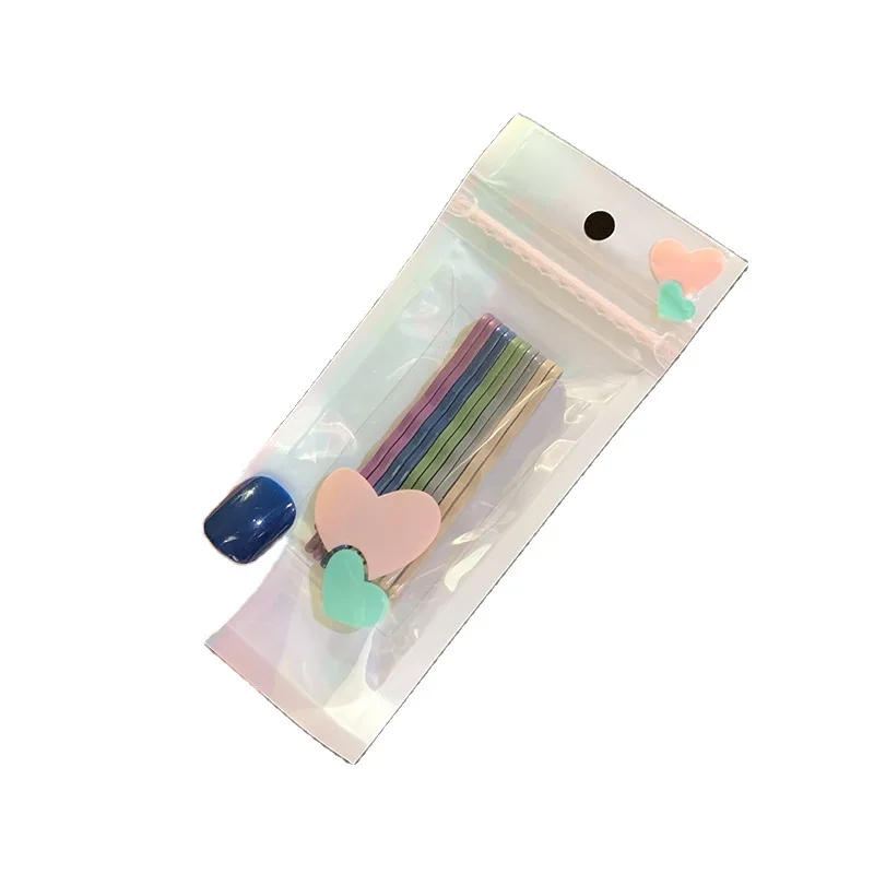 GEERDENG New Arrival 10Pcs/Set Macaron Colored Hairpins For Women Ladies Bobby Pins Wave Hairgrip Hair Clips