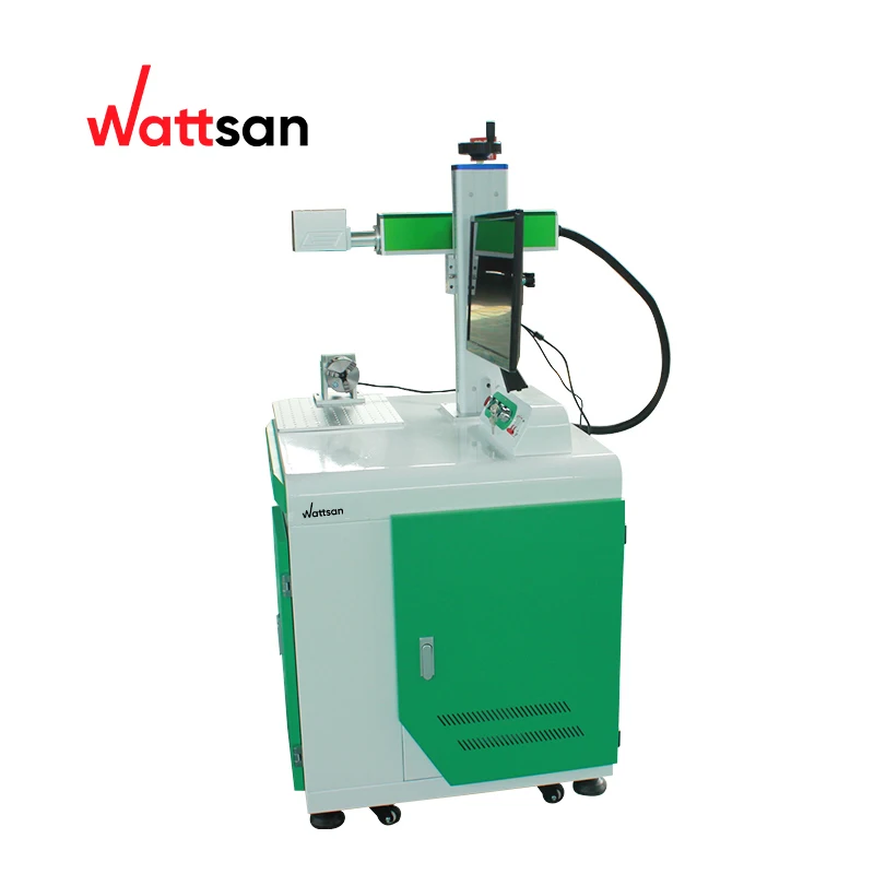 Wattsan 20w/30w/50w/70w/100w fiber laser marking machine price /fiber laser engraver/laser marker on metal