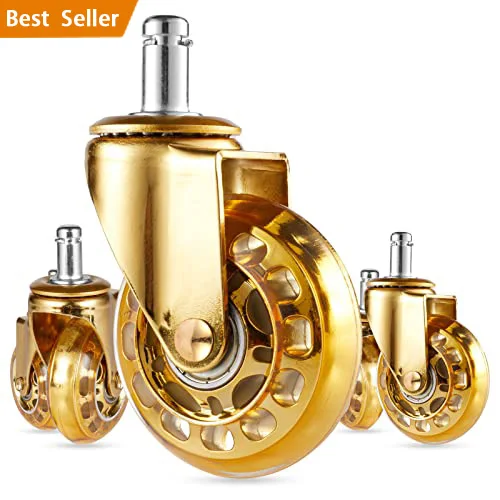 Офисный стул колеса для ЖК-экрана (набор из 5 шт.) 3 'колесики Гладкой прокатки сверхмощный ролики безопасен всех