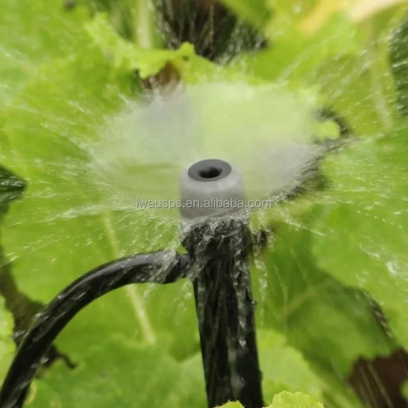 360 Degree Spraying Flow Adjustable Vortex Nozzle Micro Sprinkler On Stake For Garden Fruit Trees Irrigation