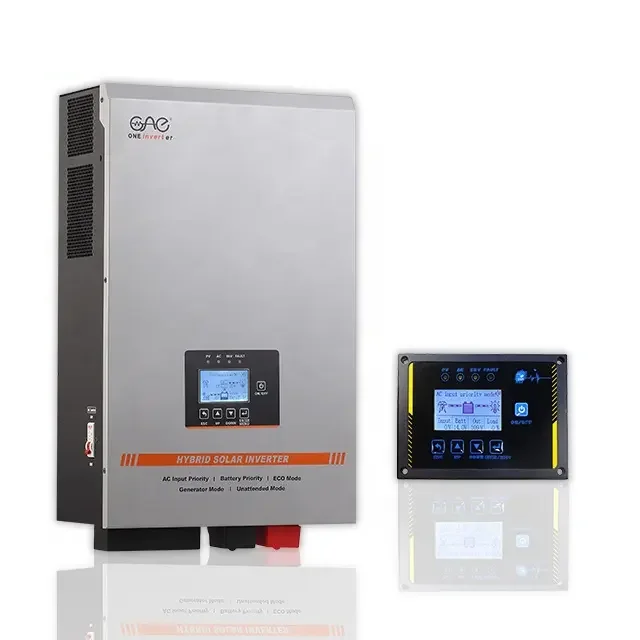 Солнечный инвертор 5 кВт 3 3000 Вт 24 В солнечный гибридный с 60a солнечным зарядным устройством тороидальный трансформатор