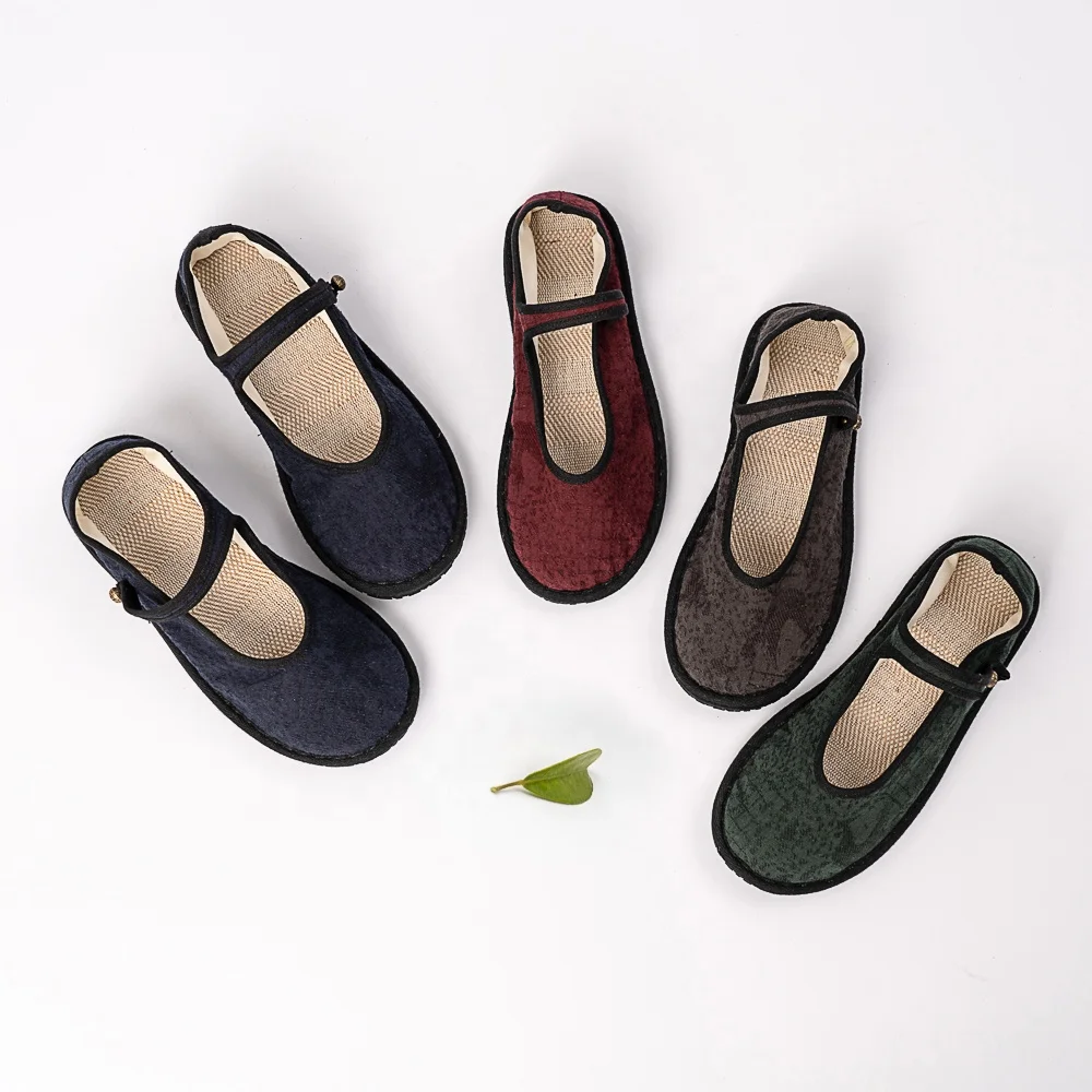 Chinese traditional high quality comfortable cloth shoes  ladies casual shoes