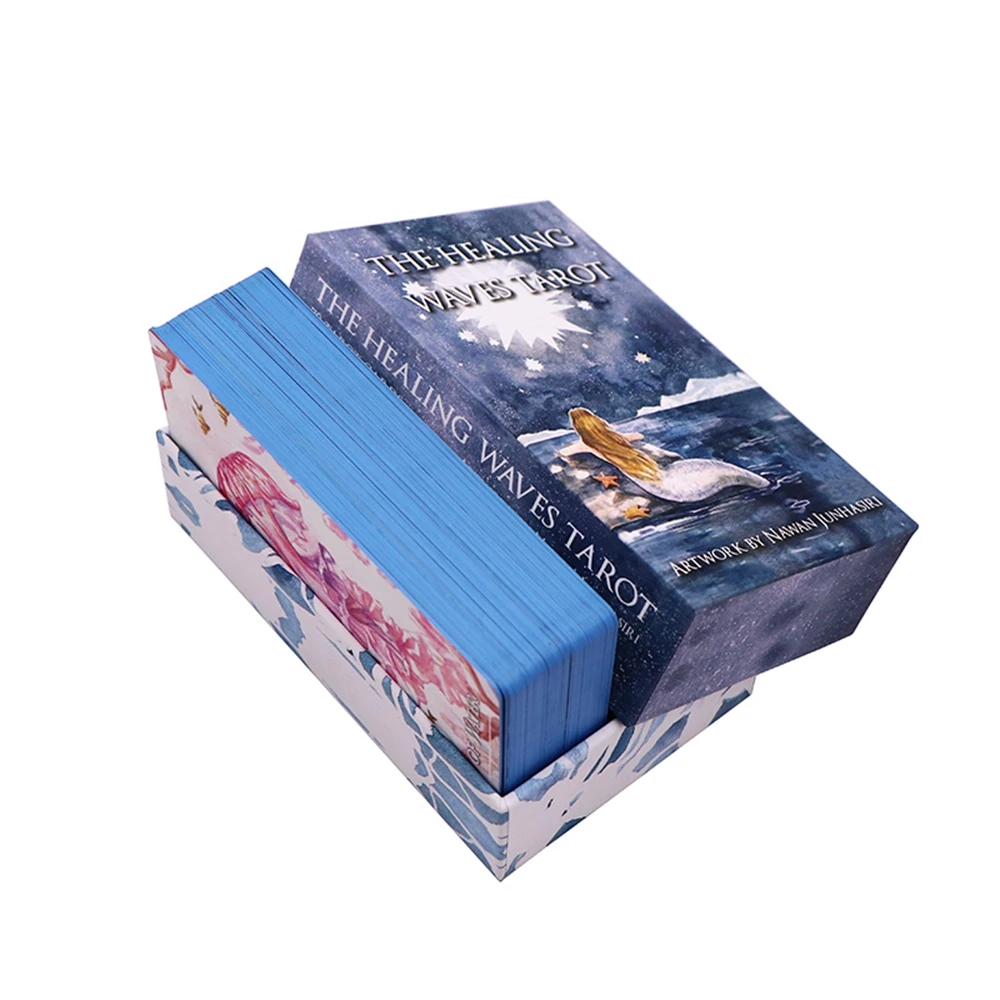 Custom Printing Affirmation Deck Astrology Tarot Card Holographic Past Life Oracle Cards