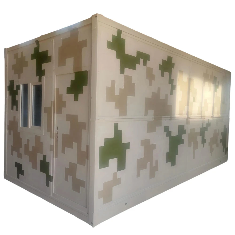 Durable Square Standard Dormitory Prefabricated Folding Container House with Windows