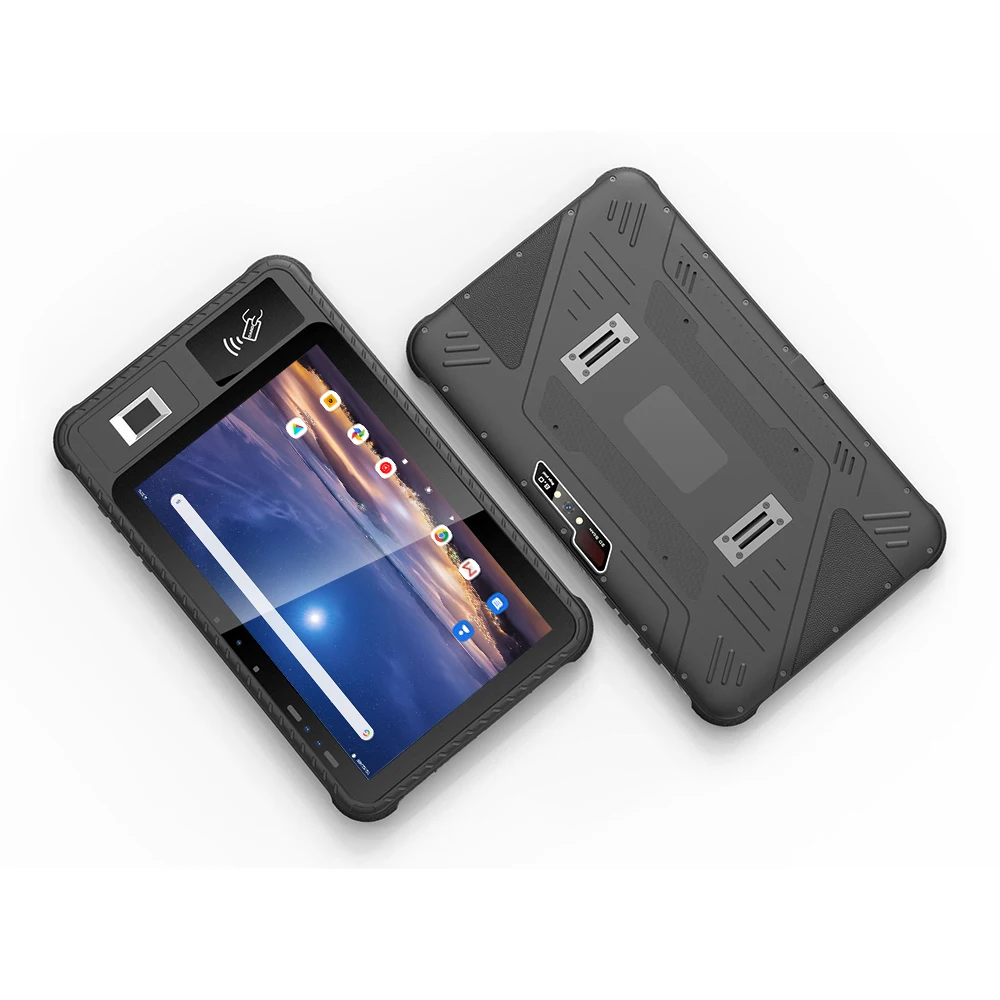 Custom Industrial Android 12 IP67 10 Inch Rugged Tablet Pc With Option NFC Reader Biometric Fingerprint Scanner RFID Reader