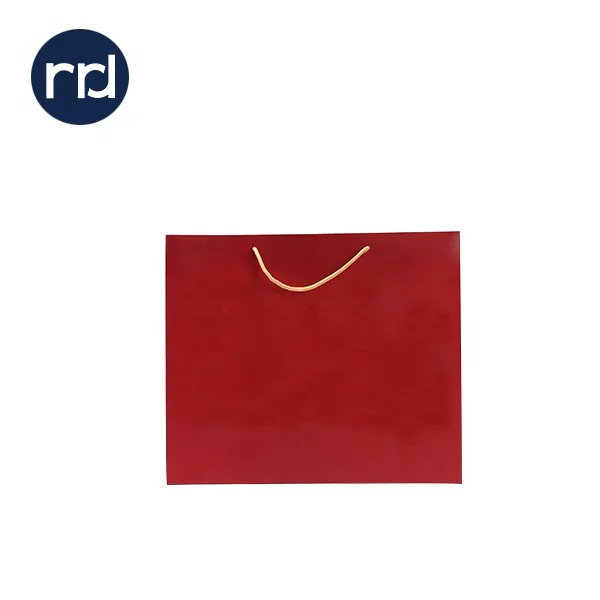 RRD White Paper Bags Luxury Packaging Handles Gift Shoe Customized Art Bag Accept With Handle
