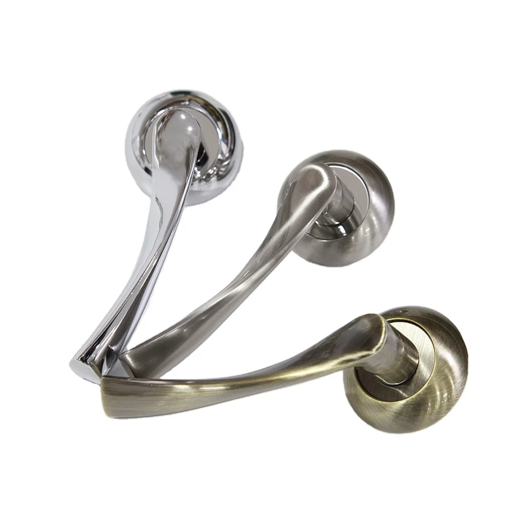 Round door handle room Strong spring mechanism Cast metal handle Durable door handle