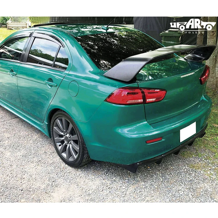 Factory Design Produce Auto Accessories ABS Plastic Carbon Fiber Modified Wide Large Rear Trunk Spoiler For Mitsubishi Lancer EX