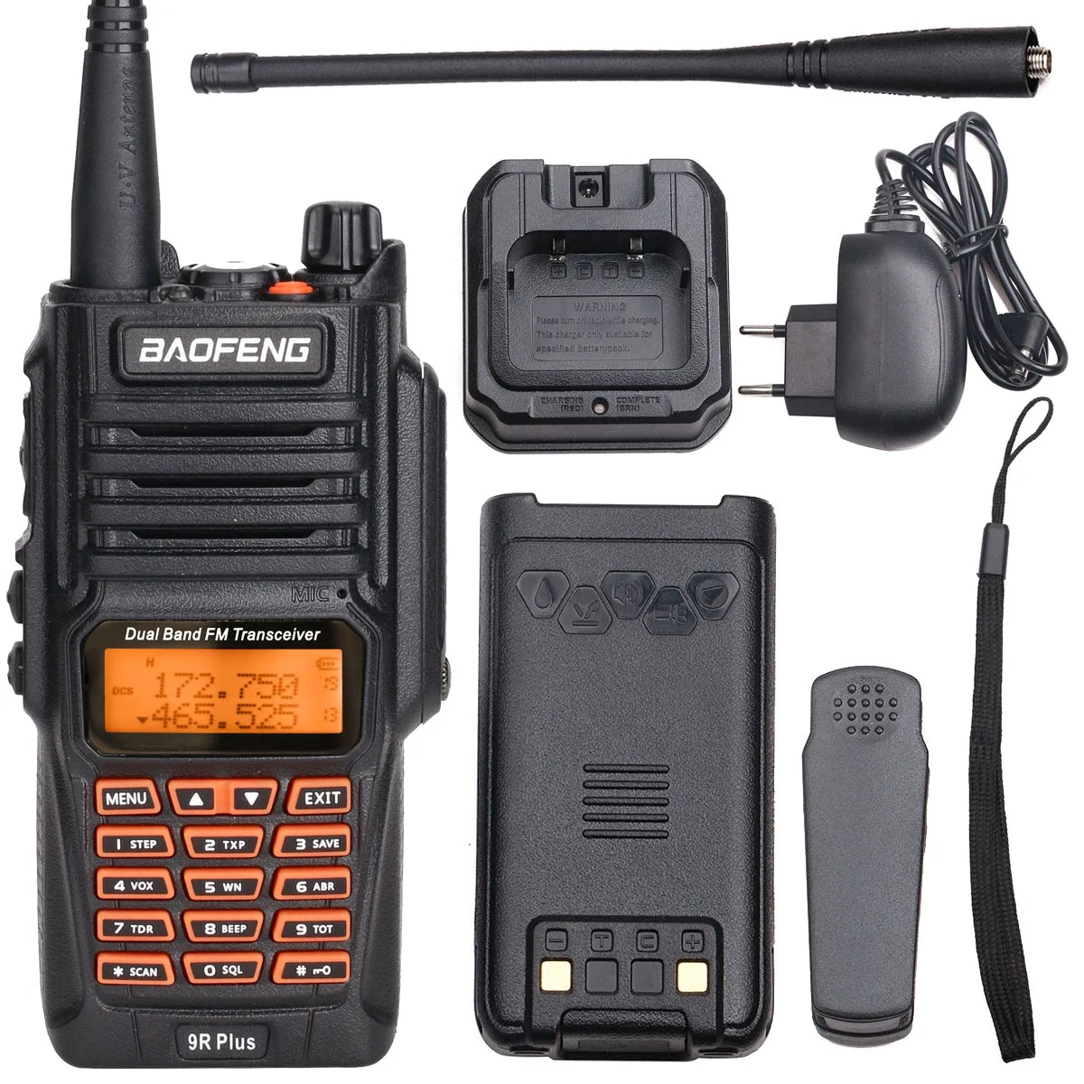 BAOFENG BF UV 9R PLUS T56 двухсторонняя IP67 водонепроницаемая Двухдиапазонная любительская радиостанция по оптовой