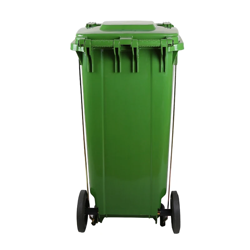 Plastic Outdoor Waste Bin With wheels and novel lid