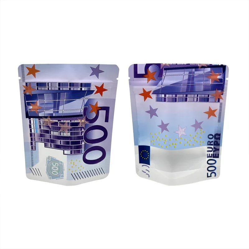 Customized Low Moq Ziplock Food Packaging Custom Digital Printing Stand Up Pouch Cookies Mylar Bags