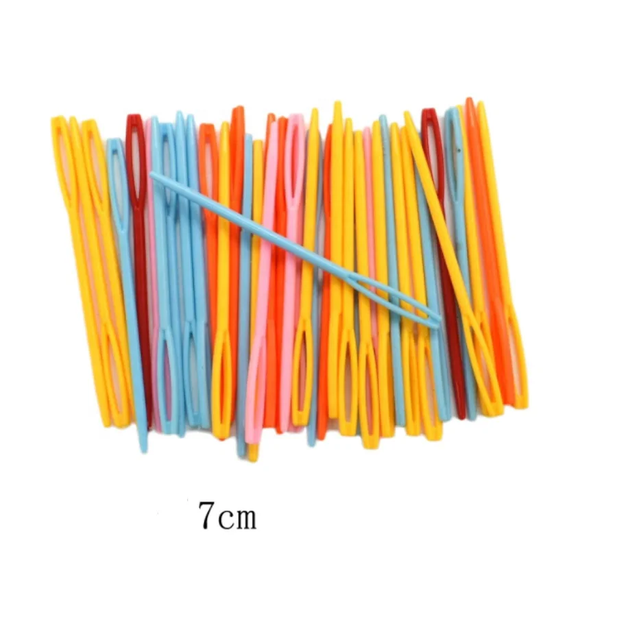 wholesale 5.5cm 7cm 9cm plastic sewing needles knitting needle 1000 pcs